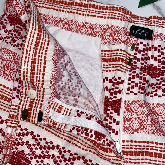 Ann Taylor LOFT Paper Bag Linen Blend Shorts size 14 - Picture 13 of 17